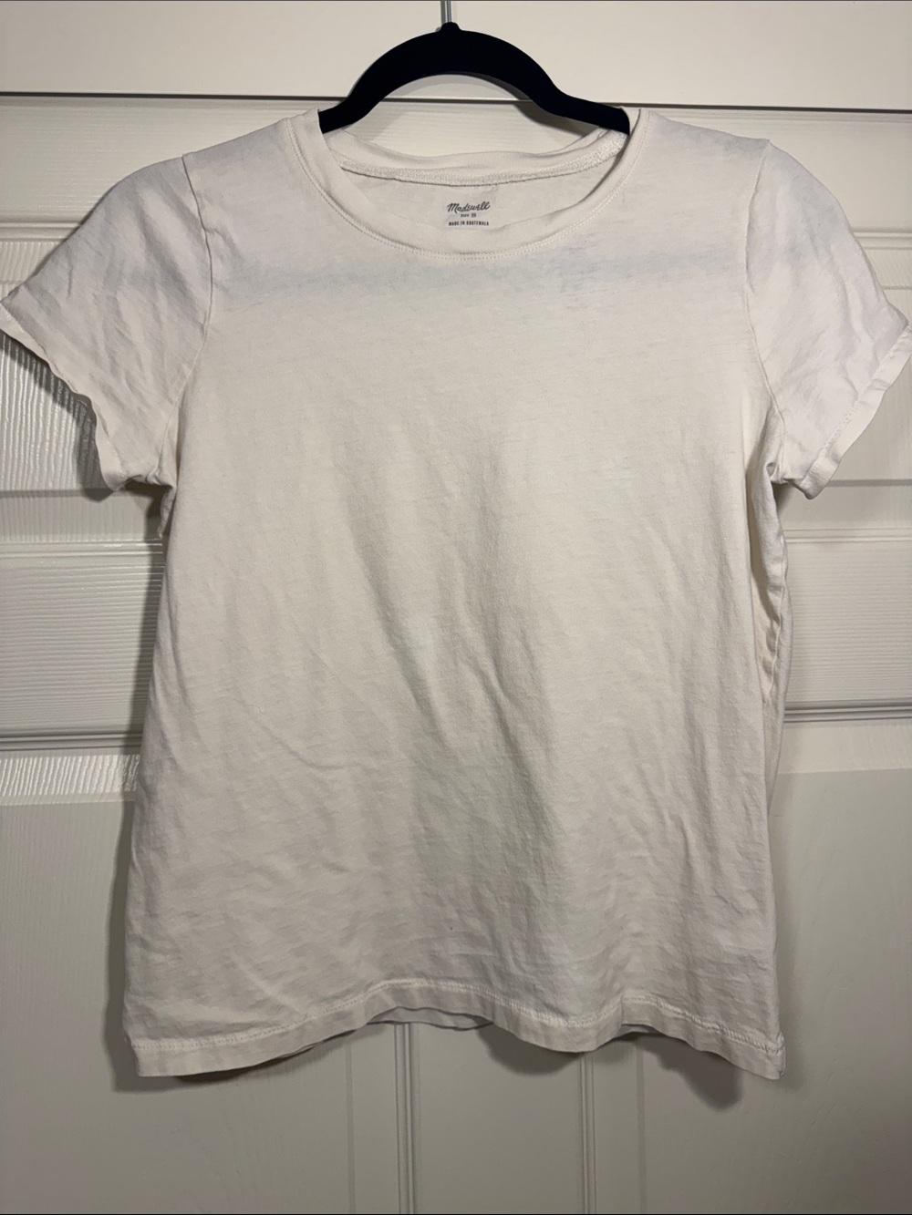 Madewell White Crew Neck Tee